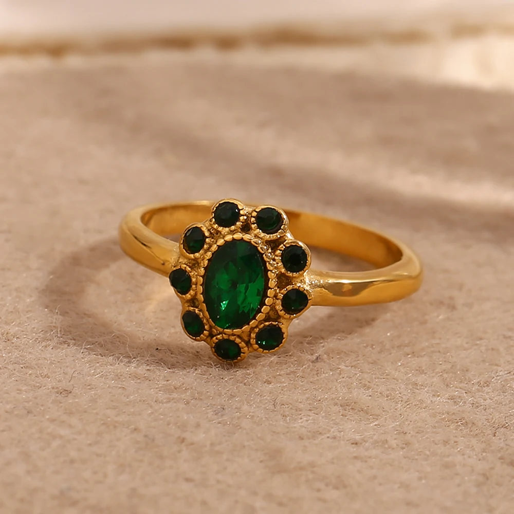 Anel de Pérola Elegante Luxuoso Banhado a Ouro