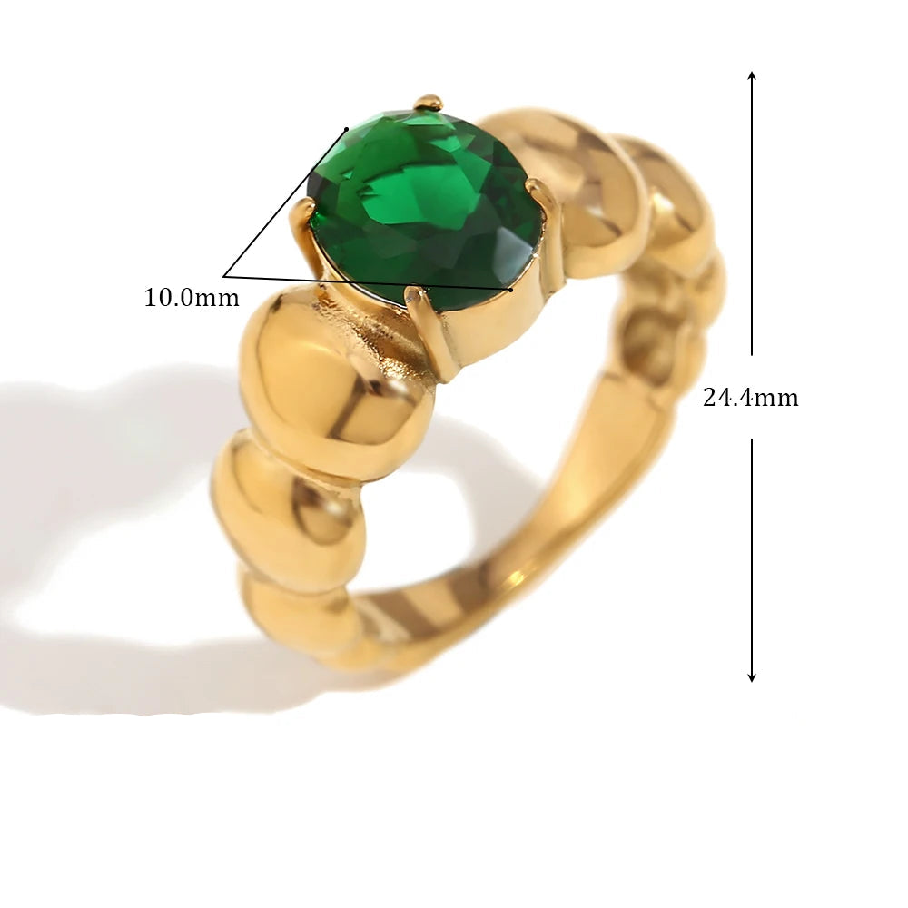 Anel Esfera Banhado a Ouro