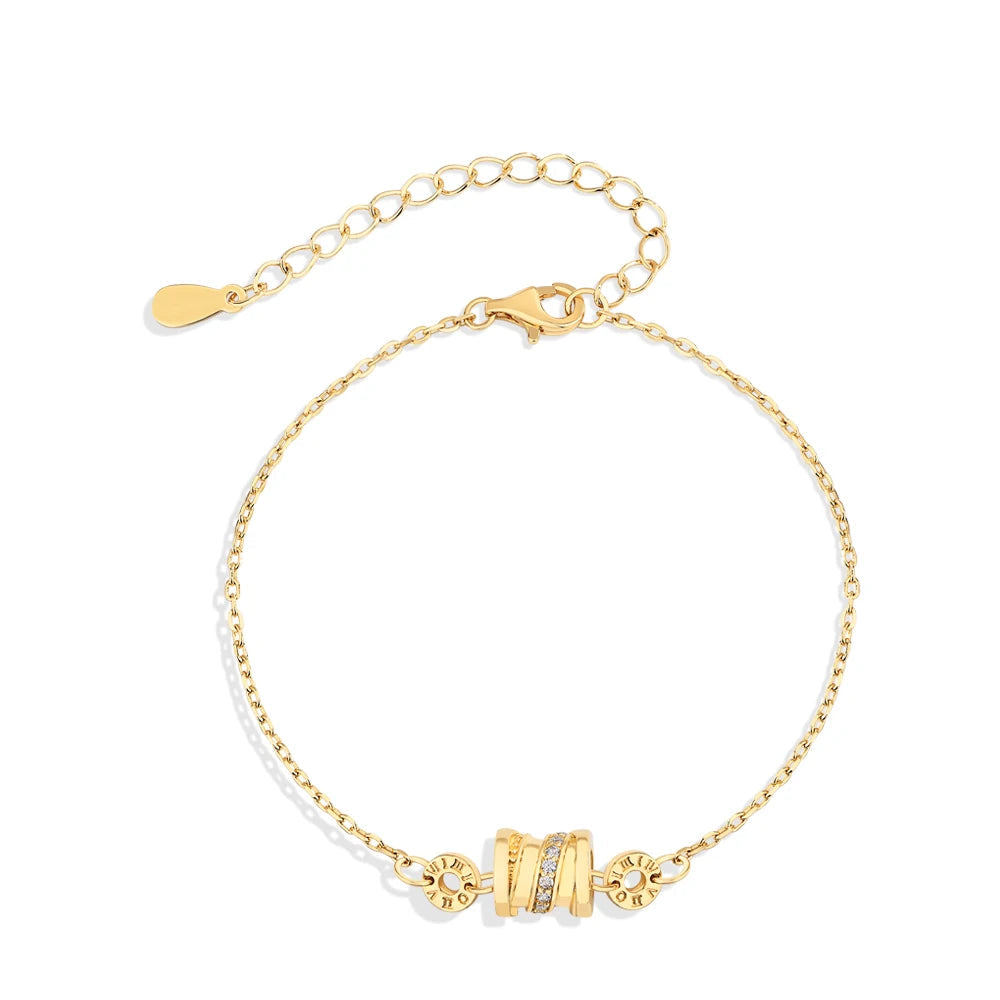 Pulseira de Moissanite Banhada a Ouro 18k