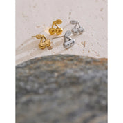 Brincos Pequenos de Cereja Banhado Ouro 18k