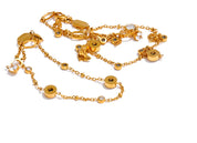 Conjunto de Colar e Pulseiras de Luxo Banhado a Ouro