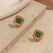 Brincos Pino de Zircônia Banhado
