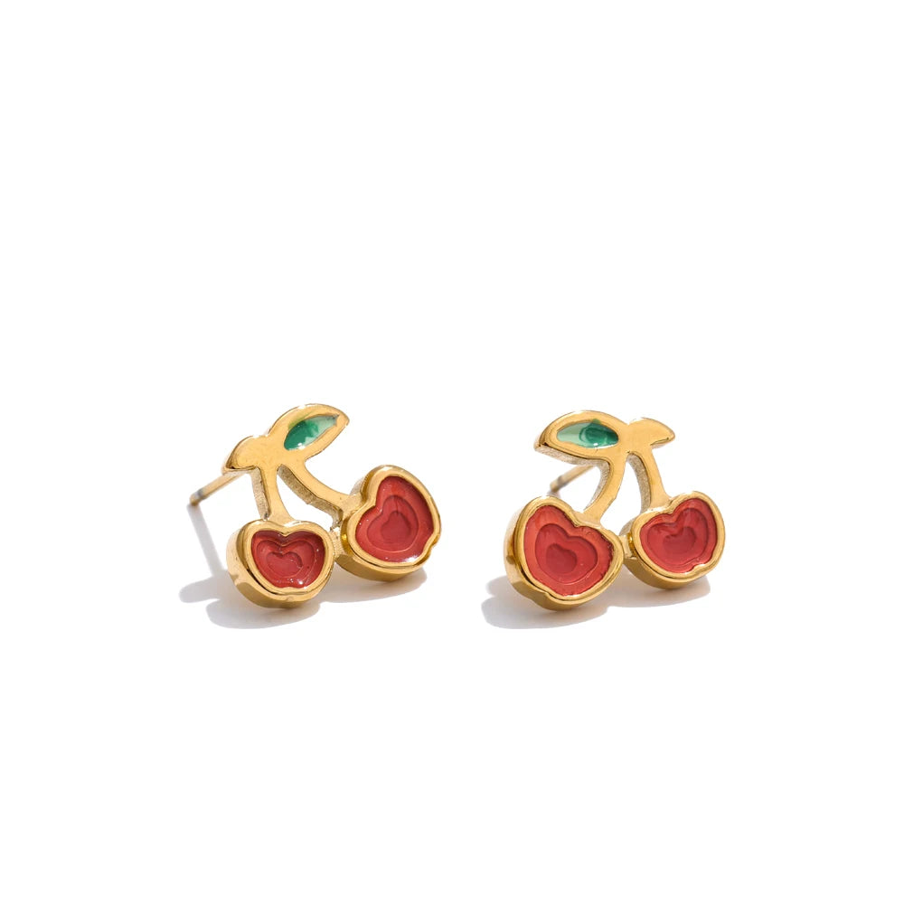 Conjunto de Colar e Brincos Pingente Banhado a Ouro 18k