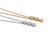 Colar com Pingente de Zircônia Banhado a Ouro 18k