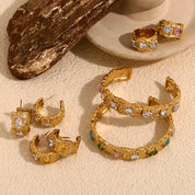 Conjuntos de Anéis Com pulseira Banhado a Ouro 18k