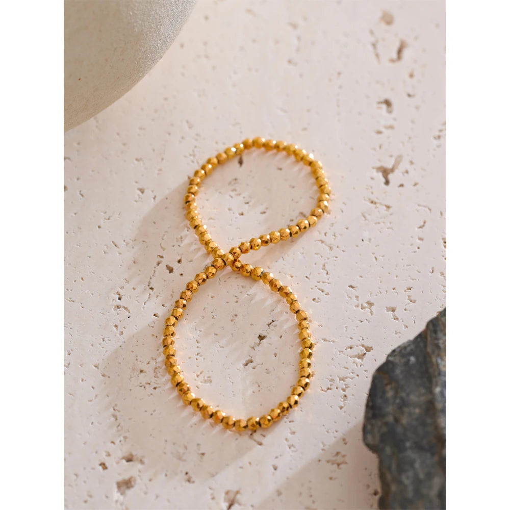 Pulseira de Corrente com Elegante Banhado a Ouro 18k