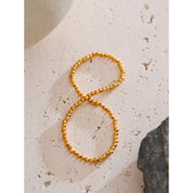Pulseira de Corrente com Elegante Banhado a Ouro 18k