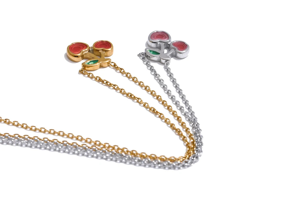 Conjunto de Colar e Brincos Pingente Banhado a Ouro 18k