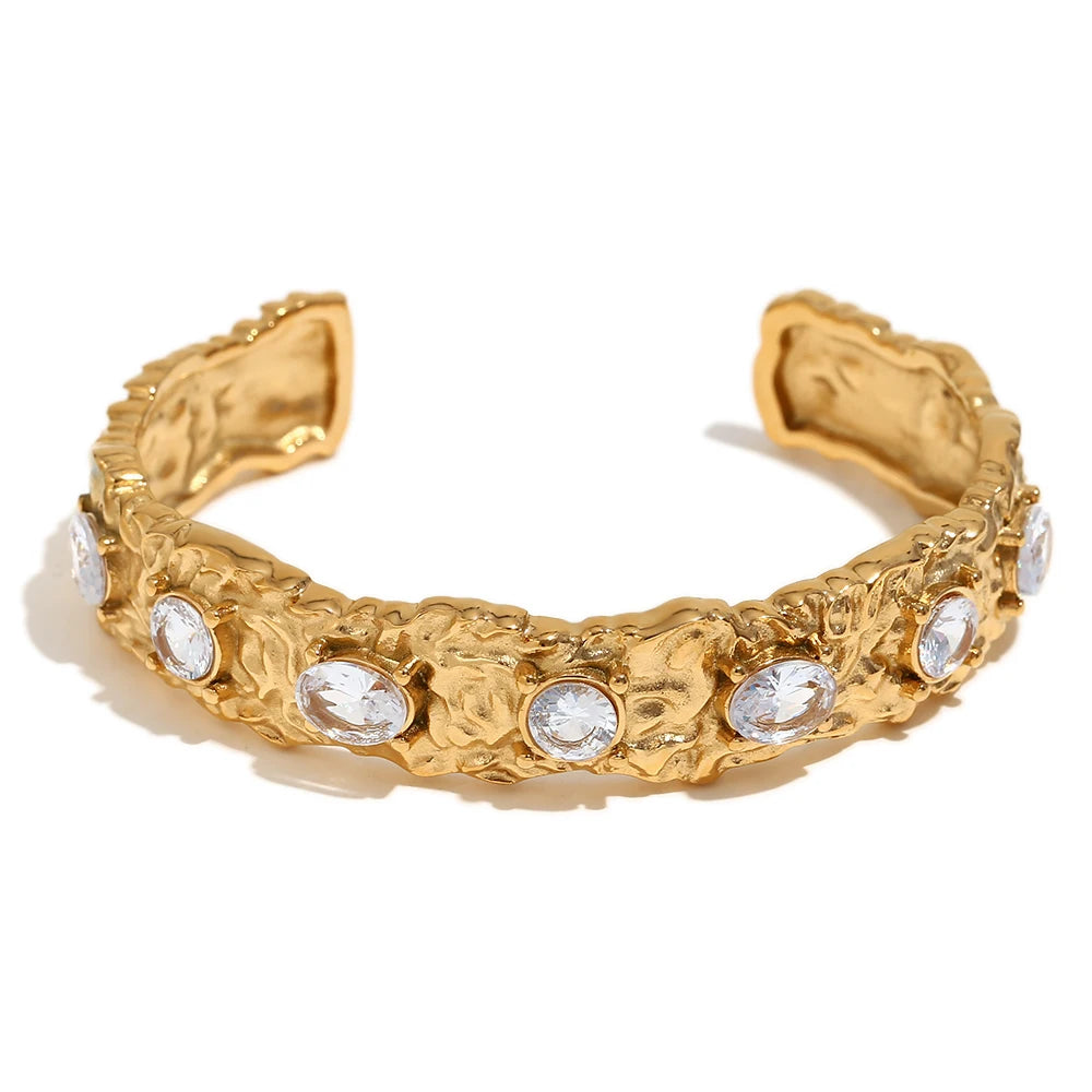 Conjuntos de Anéis Com pulseira Banhado a Ouro 18k