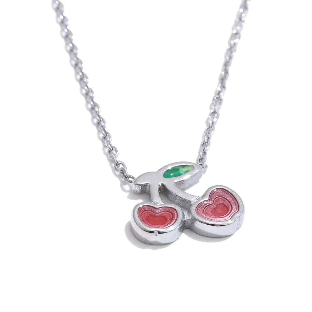 Conjunto de Colar e Brincos Pingente Banhado a Ouro 18k