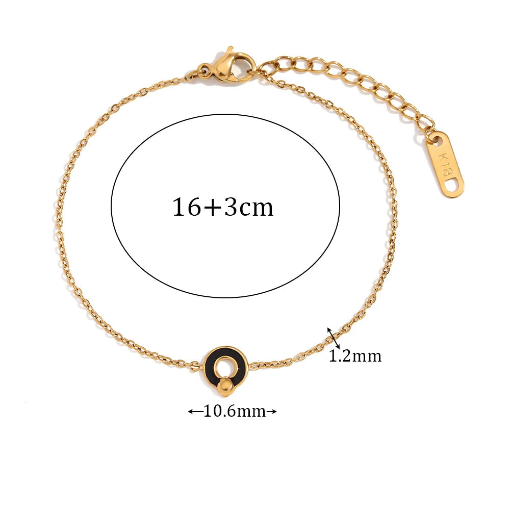Pulseira de Charme Delicada Banhado a Ouro