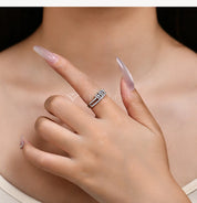 Anel de Moissanite Circular Banhada a Ouro 18k