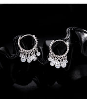 Brincos de Pendentes com Zircônias Brilhantes