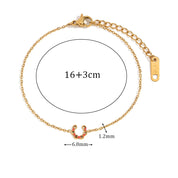Pulseira de Charme Delicada Banhado a Ouro