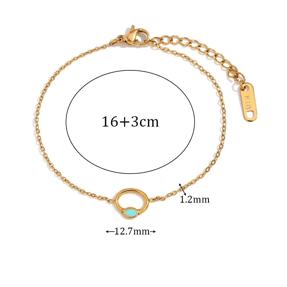 Pulseira de Charme Delicada Banhado a Ouro
