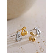 Brincos Pequenos de Cereja Banhado Ouro 18k