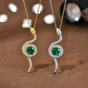 Colar de Moissanite Com Pingente Banhada a Ouro Branco 18K