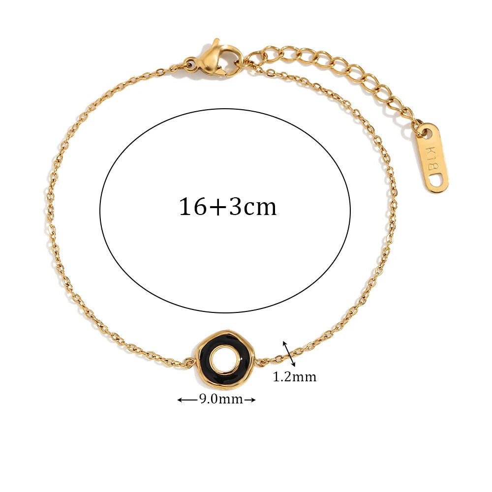 Pulseira de Charme Delicada Banhado a Ouro