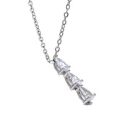 Colar com Pingente de Zircônia Banhado a Ouro 18k