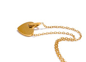 Colar com Pingente de Coração Zircônia Banhado a Ouro