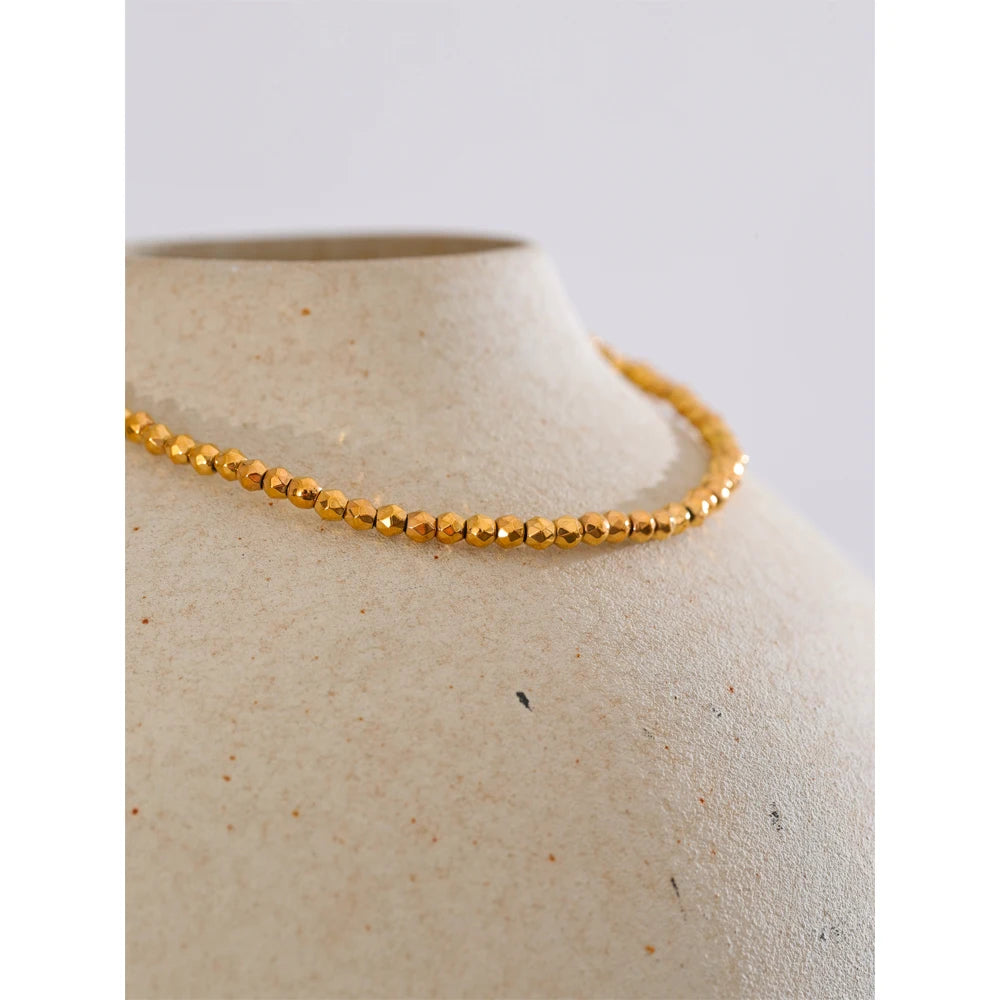Pulseira de Corrente com Elegante Banhado a Ouro 18k