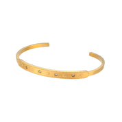 Pulseira Zircônia Banhado a Ouro