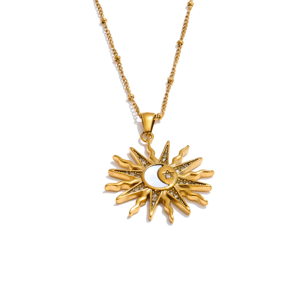 Colar com Pingente de Zircônia a Ouro