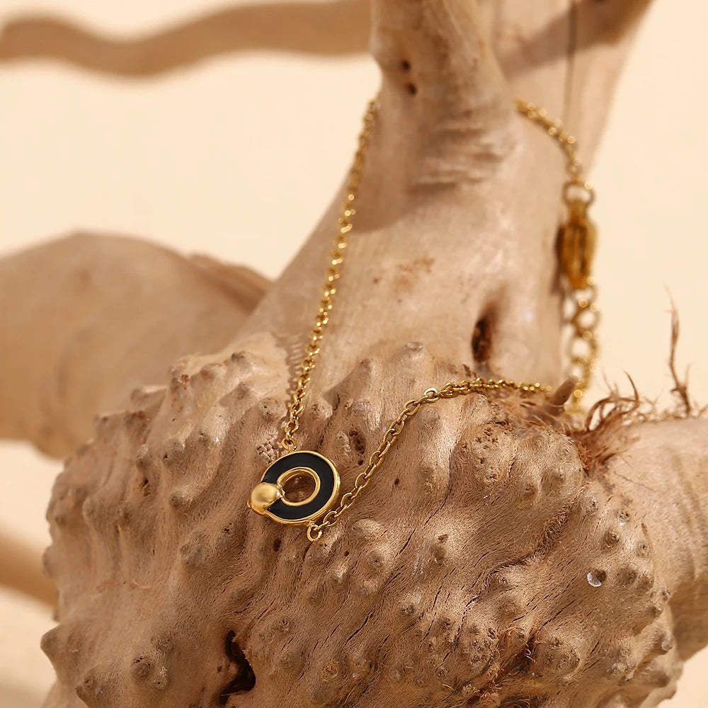 Pulseira de Charme Delicada Banhado a Ouro
