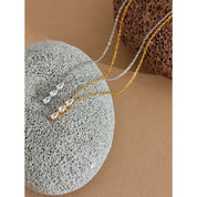 Colar com Pingente de Zircônia Banhado a Ouro 18k