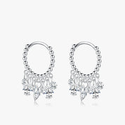 Brincos de Pendentes com Zircônias Brilhantes