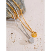 Colar com Pingente de Flor Zircônia Banhado a Ouro 18k