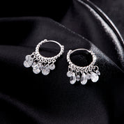 Brincos de Pendentes com Zircônias Brilhantes