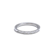 Anel Fino com Zircônia Banhada a Ouro 18k