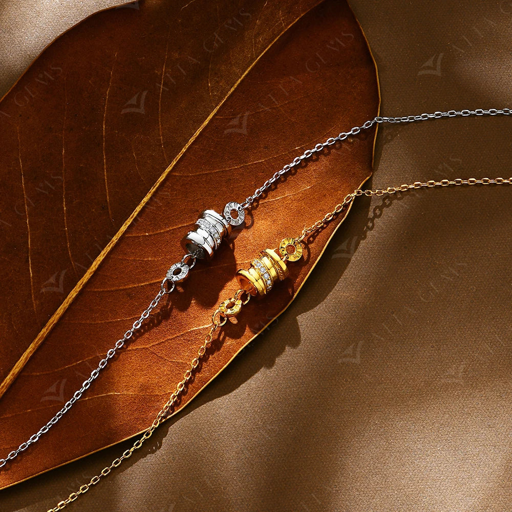 Pulseira de Moissanite Banhada a Ouro 18k